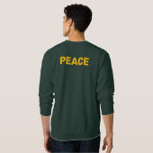 PEACE Gold Logo Grün Sweatshirt (Schwarz voll)