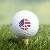 Peace Golf Ball - Benutzerdefinierter Amerikanisch (Insitu T-Shirt)
