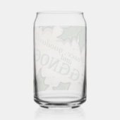 Peace, Goodwill and Eggnog Christmas Dosenglas (Rückseite)