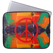 Peace & Graffiti Laptop Sleeve (Vorderseite)