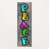 Peace Graffiti Yogamatte (Vorderseite)
