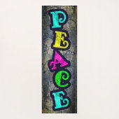Peace Graffiti Yogamatte (Rückseite)