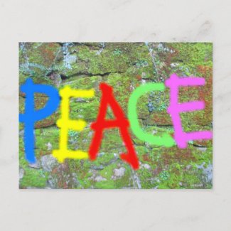 PEACE Graffity -  Postkarte
