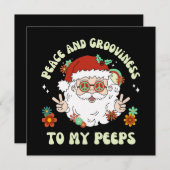 Peace Groovie Hippie Weihnachten (Vorne/Hinten)