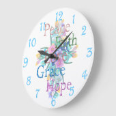 Peace große wanduhr (Winkel)