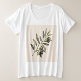 Peace Grows Here | Vintage Olive Branch Botanical  Große Größe T-Shirt
