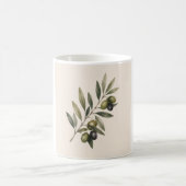 Peace Grows Here | Vintage Olive Branch Botanical  Kaffeetasse (Mittel)