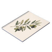 Peace Grows Here | Vintage Olive Branch Botanical Notizblock (Linke Seite)