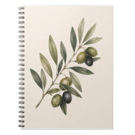 Peace Grows Here | Vintage Olive Branch Botanical  Notizblock