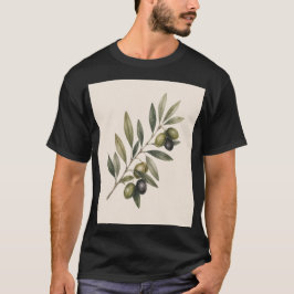 Peace Grows Here | Vintage Olive Branch Botanical  T-Shirt