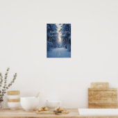 Peace Grows in Cold Places – Winter Calm Art Print Poster (Küche)
