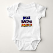 Peace Hakuna Matata Gradient Art Baby Strampler (Vorderseite)