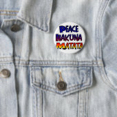 Peace Hakuna Matata Gradient Art Button (Beispiel)