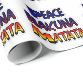 Peace Hakuna Matata Gradient Art Geschenkpapier (Rolleneckpunkt)
