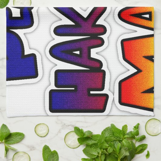 Peace Hakuna Matata Gradient Art Handtuch (Gefaltet)