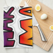 Peace Hakuna Matata Gradient Art Handtuch (Viertel Falte)