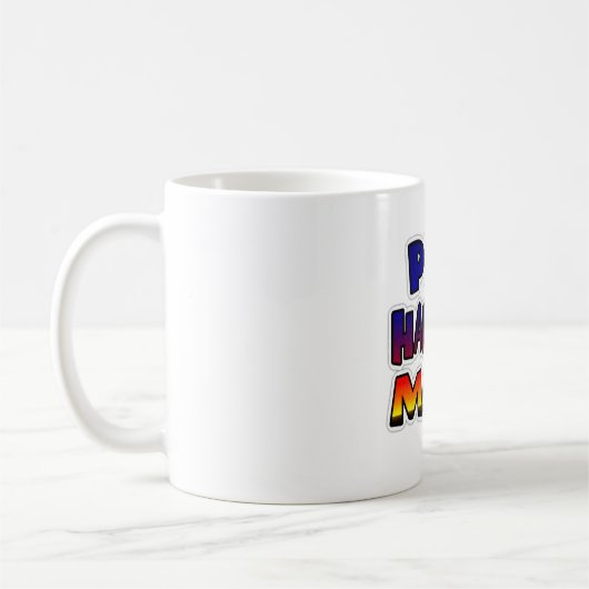 Peace Hakuna Matata Gradient Art Kaffeetasse (Links)