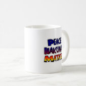 Peace Hakuna Matata Gradient Art Kaffeetasse (VorderseiteRechts)