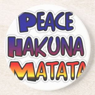 Peace Hakuna Matata Gradient Art Untersetzer