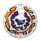 "Peace Hakuna Matata" Rundschreiben Dartscheibe (vorne)