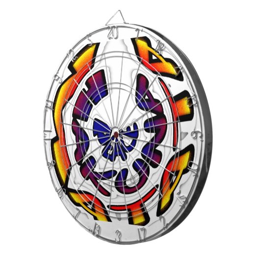 "Peace Hakuna Matata" Rundschreiben Dartscheibe (Vorderseite rechts)