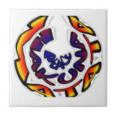 "Peace Hakuna Matata" Rundschreiben Fliese (Vorderseite)