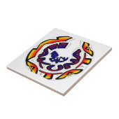 "Peace Hakuna Matata" Rundschreiben Fliese (Seite)