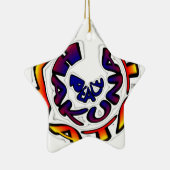 "Peace Hakuna Matata" Rundschreiben Keramik Ornament (Rechts)