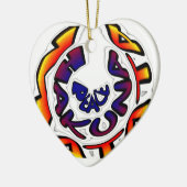 "Peace Hakuna Matata" Rundschreiben Keramikornament (Links)