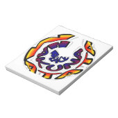 "Peace Hakuna Matata" Rundschreiben Notizblock (Rotiert)