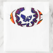 "Peace Hakuna Matata" Rundschreiben Ovaler Aufkleber (Tasche)