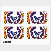 "Peace Hakuna Matata" Rundschreiben Rechteckiger Aufkleber (Blatt)