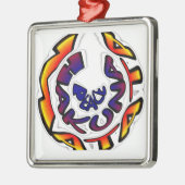 "Peace Hakuna Matata" Rundschreiben Silbernes Ornament (Links)