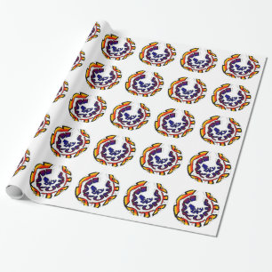 "Peace Hakuna Matata" Zirkulärer Kunstdruck Geschenkpapier