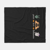 Peace Halloween Peace Sign Skeleton Hexe's Hands Fleecedecke (Vorderseite (Horizontal))