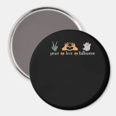 Peace Halloween Peace Sign Skeleton Hexe's Hands Magnet (Vorderseite/Rückseite)