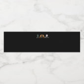 Peace Halloween Peace Sign Skeleton Hexe's Hands Wasserflaschenetikett (Einzelnes Label)