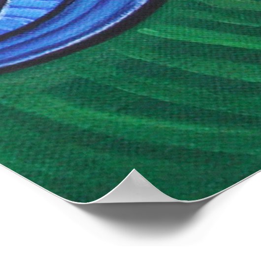 Peace Hamsa Print Poster (Ecke)