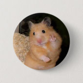 Peace Hamster Meme Button Button (Vorderseite)