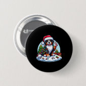 Peace Hand Bernese Weihnachtsbeleuchtung Frauen Button (Vorne & Hinten)
