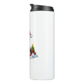 Peace Hand English Springer Spaniel Weihnachtshund Thermosbecher (Nach rechts gedreht)