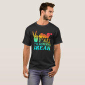 Peace Hand Language Out Y all Its Summer Break Tie T-Shirt (Vorne ganz)