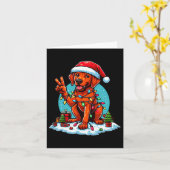 Peace Hand Rhodesian Ridgeback Christmas Lights Wo Karte (Gelbe Blume)