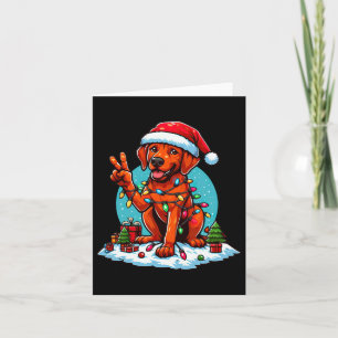 Peace Hand Rhodesian Ridgeback Christmas Lights Wo Karte