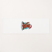 Peace Hand Rhodesian Ridgeback Christmas Lights Wo Yogamatte (Vorderseite (Horizontal))