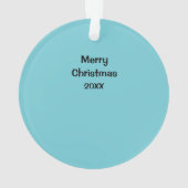 Peace Hand Sign Hippie Weihnachtsschmuck 2 Ornament (Rückseite)