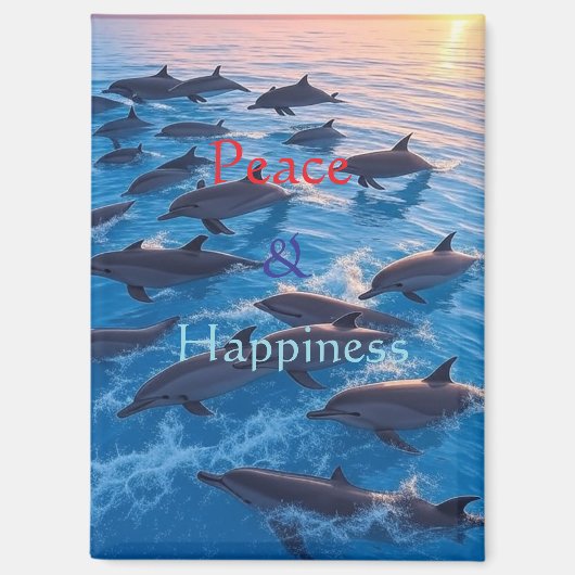 Peace & Happiness Magnet (Vorderseite)