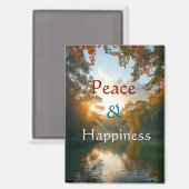 Peace & Happiness Magnet (Vorderseite/Rückseite)