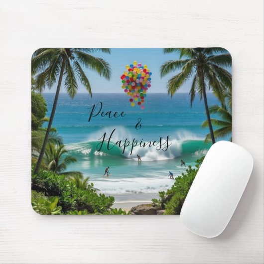 Peace & Happiness Mousepad (Mit Mouse)