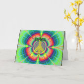 Peace Happy Birthday Card Karte (Gelbe Blume)